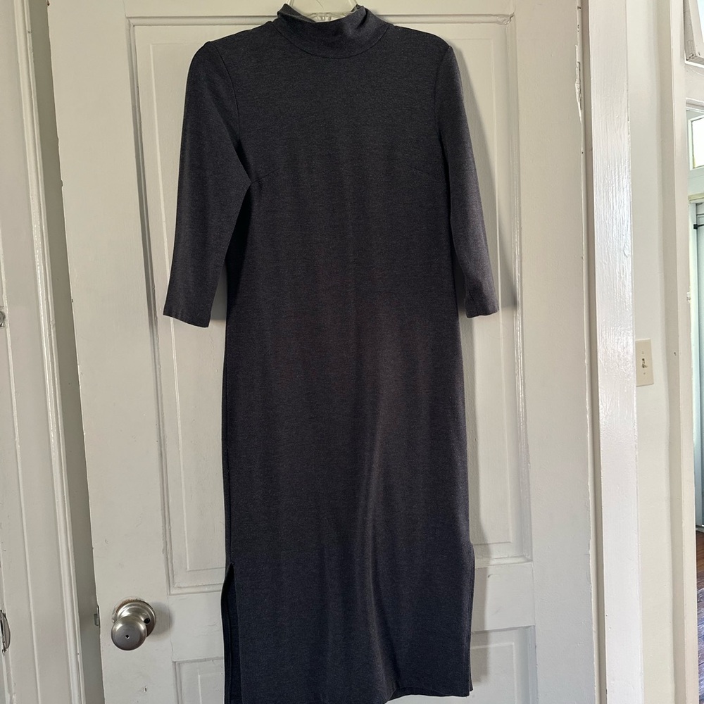 Able Charcoal Long Sleeve Dress